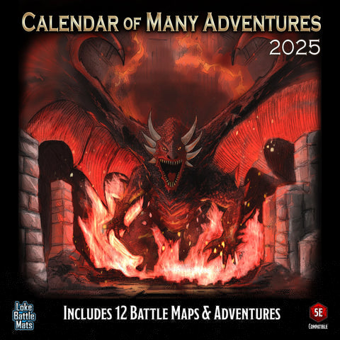 Calendar Of Many Adventures 2025