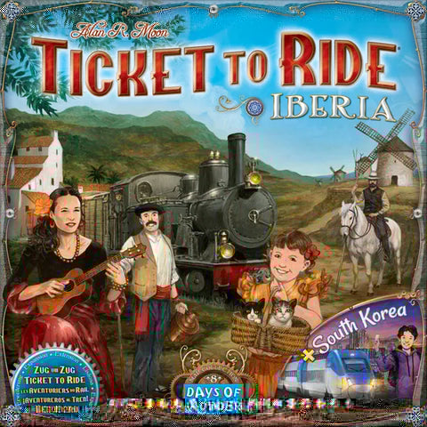 Ticket To Ride Map Collection 8: Iberia & South Korea (expected in stock by 16th August)*